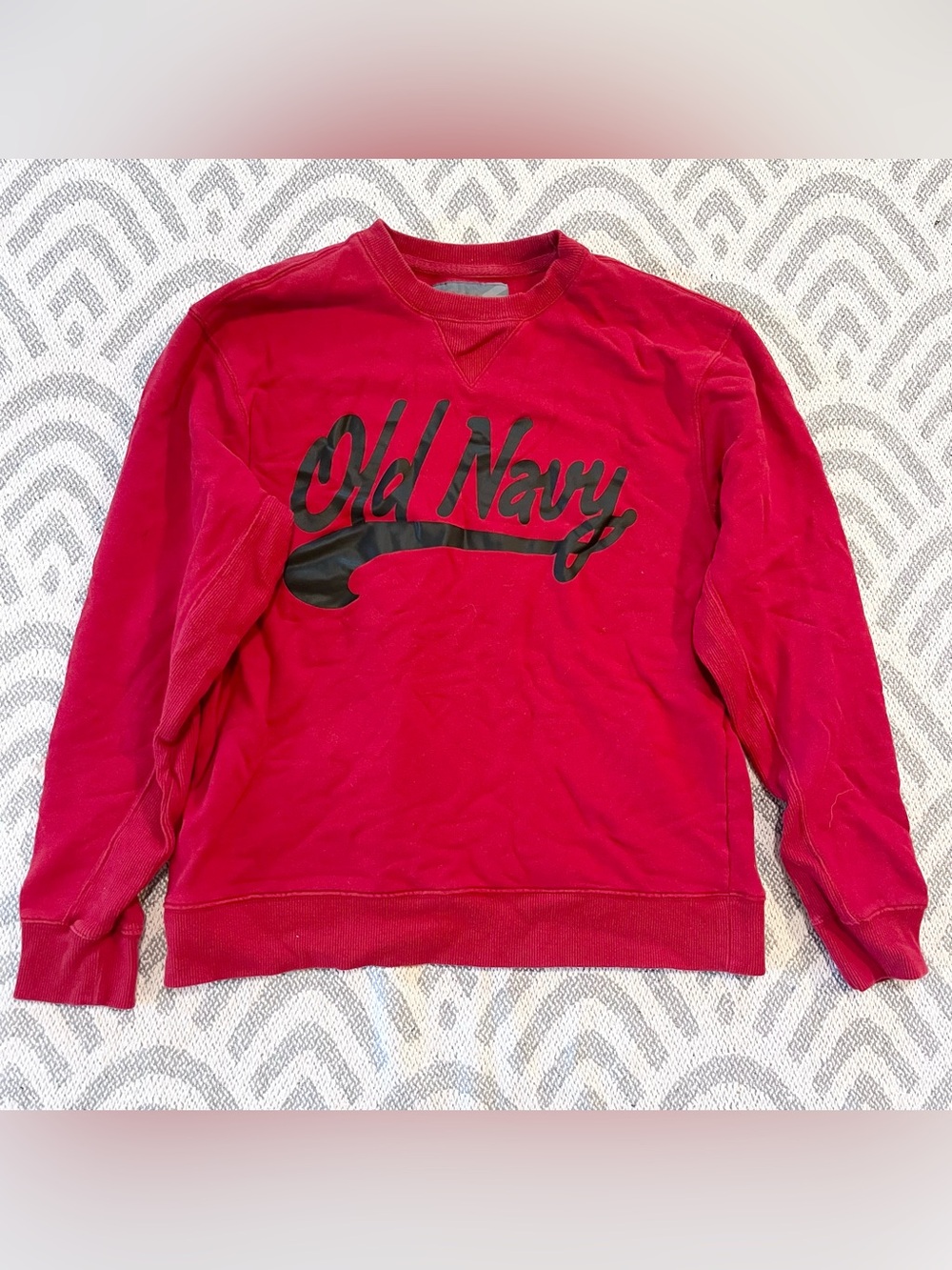 OLD NAVY Men’s Red Crew Neck Sweatshirt Large